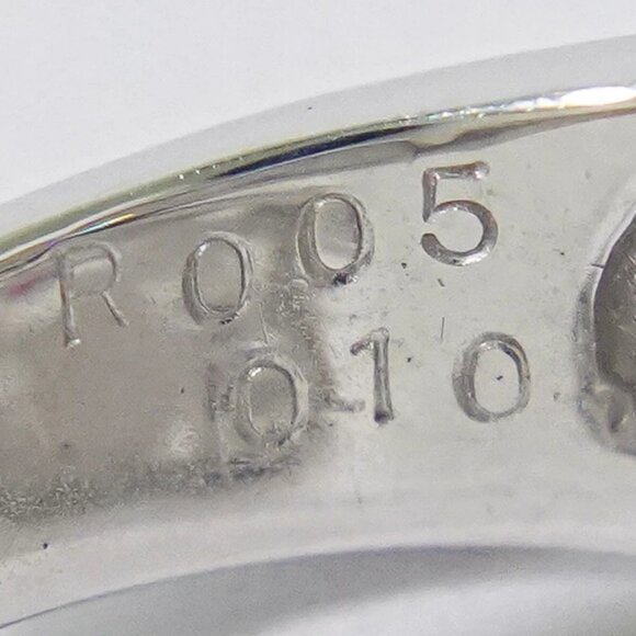 Sakura Ruby 0.05ct Diamond 0.10ct Ring K18 White Gold US 5-5.5 8.7g - Picture 4 of 8